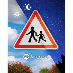 Panneau de danger A13a - Endroit fréquenté par les enfants - Signalisation routière WP Signalisation_3