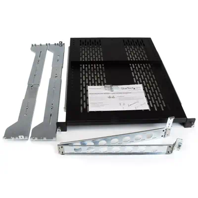 ÀÉtagère Coulissante Ventilée 2U pour Rack Serveur avec Bras de Gestion des Cbles - Profondeur de Mo_3