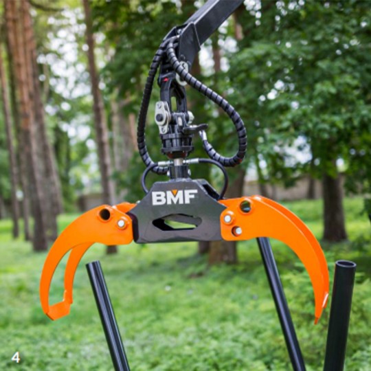 Grappin forestier Série Euro conçu pour une durabilité optimale avec bagues en bronze