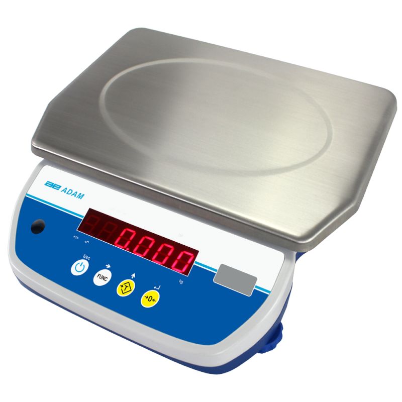 Aqua - balances commerciales lavables - AE Adam - 4kg à 32kg - IP67, double affichage LED et plateau inox_3