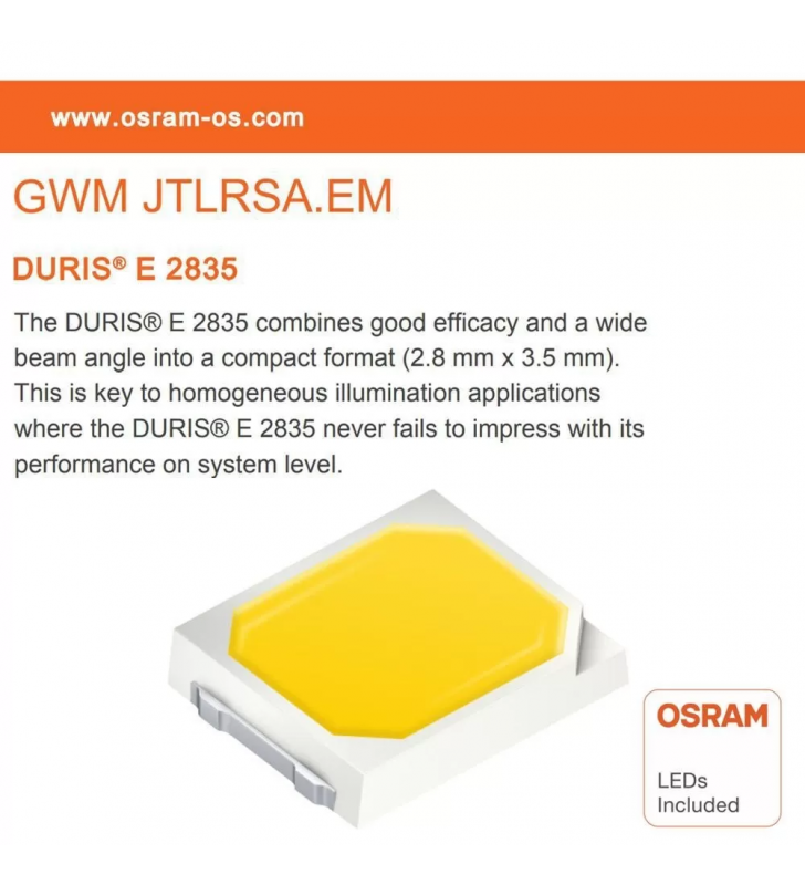 Eclairage vitrine orientable - 40w osram chip - réf escarec40w_3