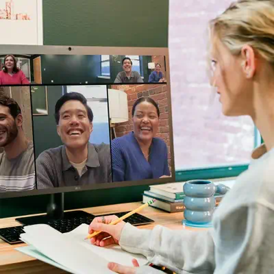 Meeting Owl 4+  Caméra de visioconférence intelligente 4K, microphone et haut-parleur à  360°, avec_3