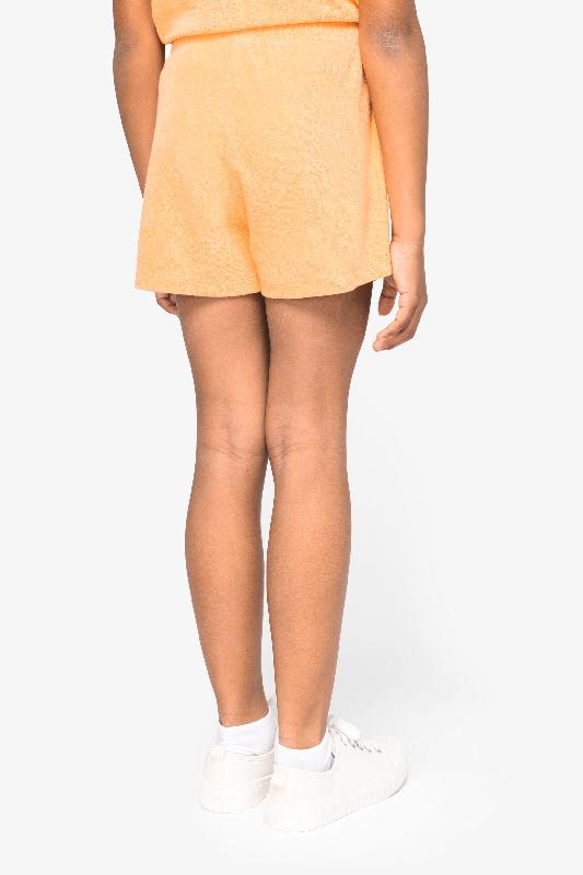 Short écoresponsable en éponge fille - Réf: NS719 - coton biologique et polyester recyclé - 210 g/m²_3