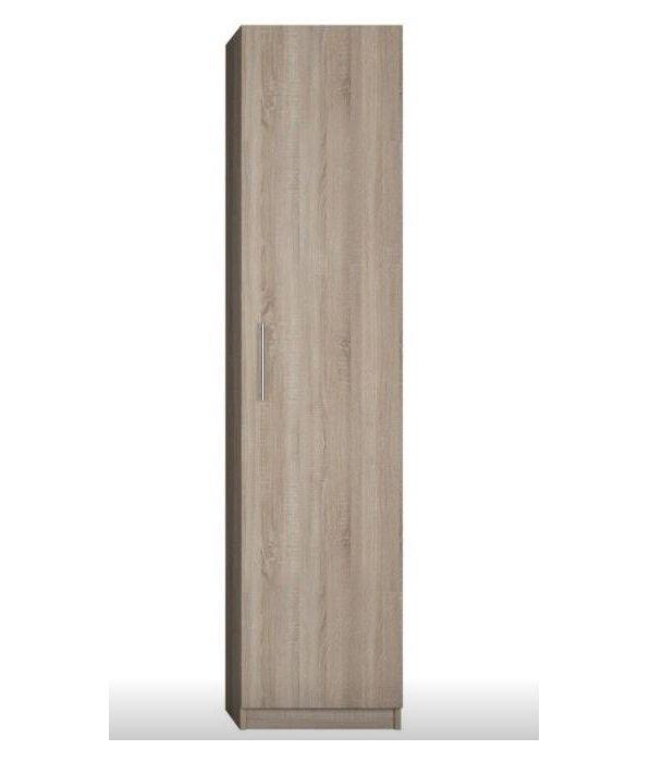 Composition lit escamotable Vertigo chêne naturel - largeur 311 cm - couchage 160x200 cm - gain de place avec colonnes de rangement_3