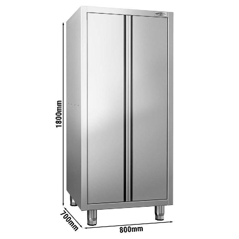 Armoire haute inox P 700 x 1800- 2 portes battantes -_3