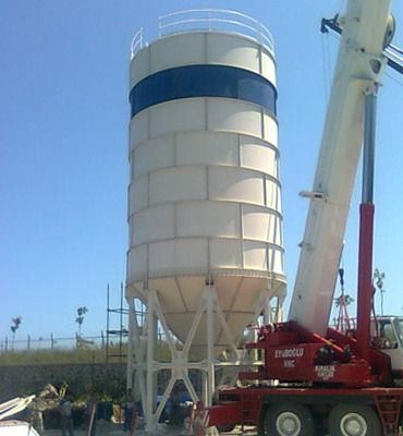 Cs-300 - silo à ciment boulonné - constmach - capacité de 300 tonnes_0