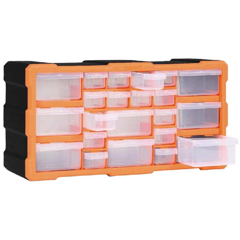 Vidaxl organisateur multi-tiroirs avec 22 tiroirs 49x16x25,5 cm 147583_3