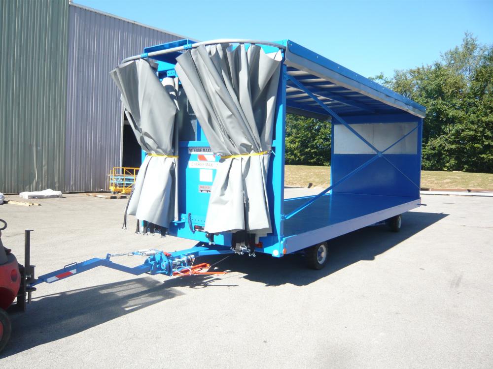 Remorque industrielle Super structure pour le transfert de pièces automobiles - Capacité 6 T - MILOCO: 1919_3