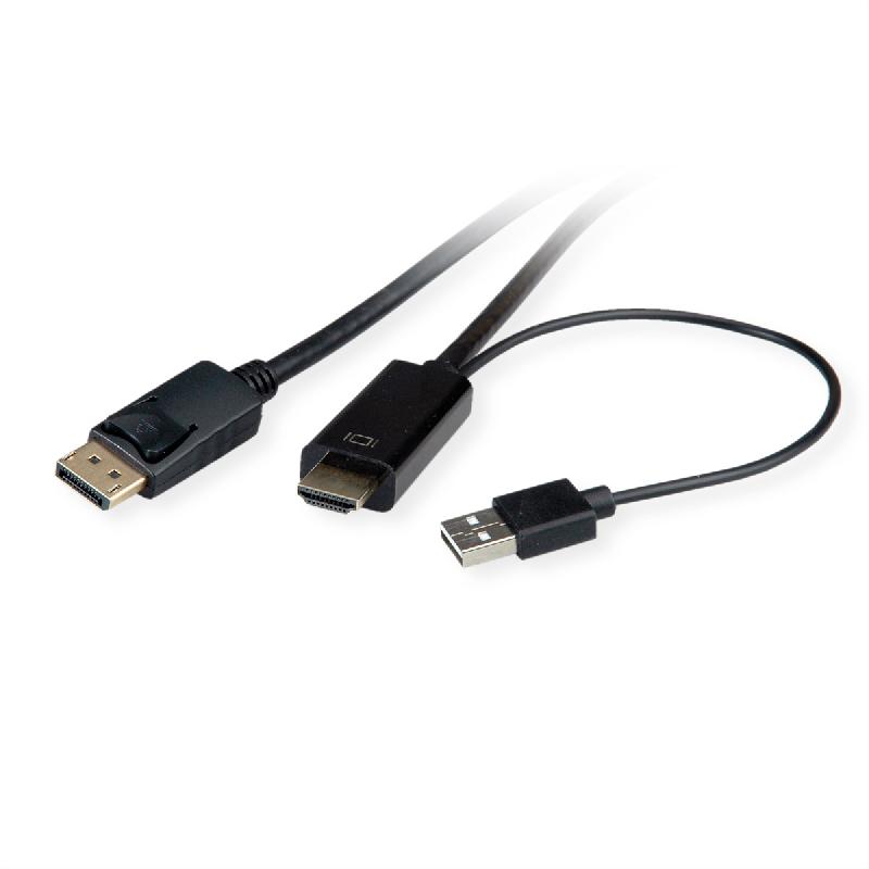 ROLINE Câble UHDTV - DisplayPort, M/M, noir, 2 m_3