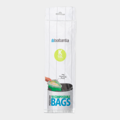 Sacs PerfectFit compostables Brabantia - Code K (10 litres) - Rouleau de 10 sacs_3