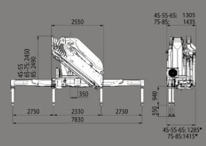 Grue auxiliaire BIG 455 - Effer - Pression 340 bar - capacité de levage 30 à 300 txm_3