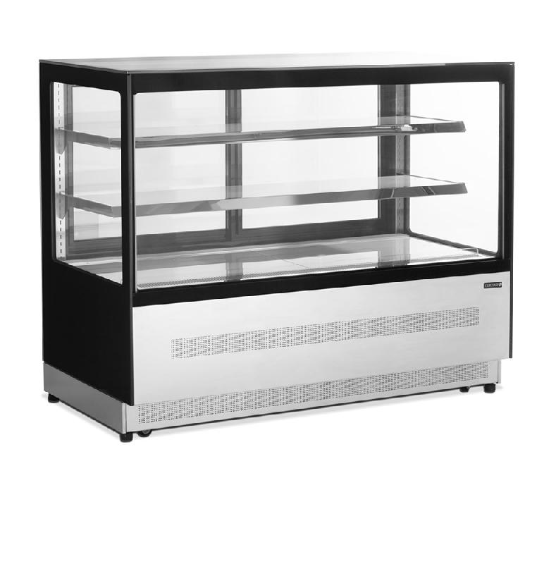 Comptoir réfrigéré LPD1500F/BLACK - haut de gamme avec vitre double vitrage et froid ventilé_3