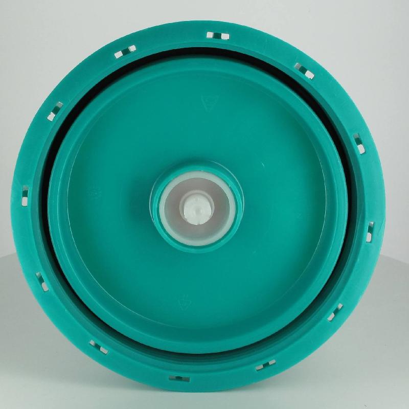 Couvercle Schütz Ø220 vert agréé FDA + bonde 2