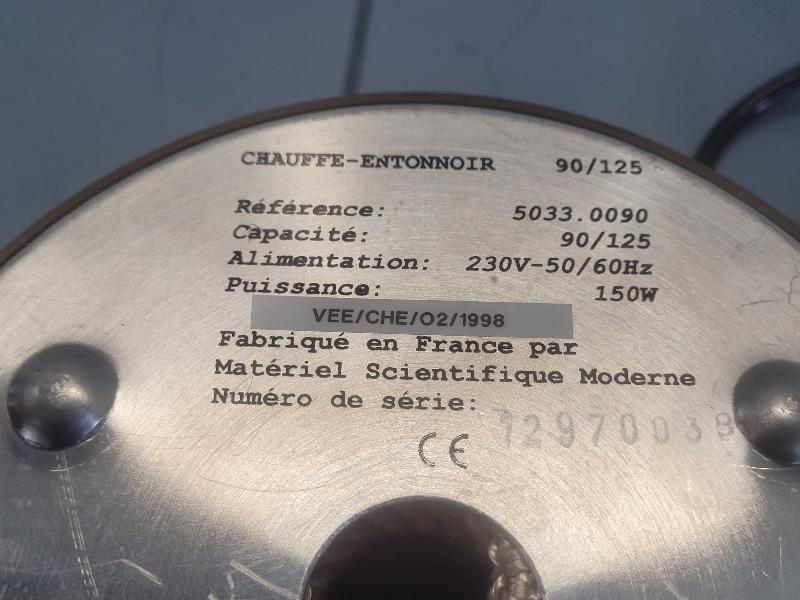 Chauffe-entonnoir 90/125 materiel scientifique moderne_3
