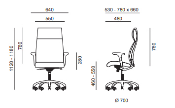 Fauteuil de Direction MOULIN - Dossier Haut, Têtière Intégrée, Accoudoirs 3D Réglables - Référence 7787 FR206_3
