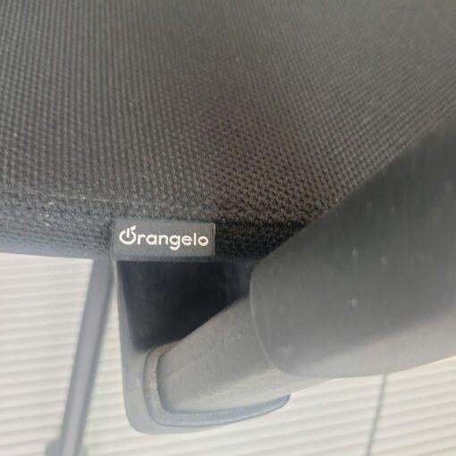 Siège de bureau Orangelo d'occasion - Confort et élégance - Dossier en résille noire - Accoudoirs réglables 2D - Piétement étoile en polyamide_3