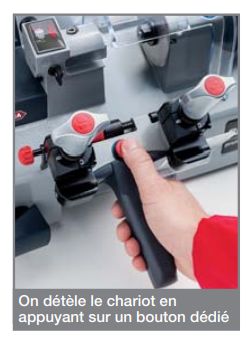 Équipement de taillage de clés plates avec chariot fluide Bravo Professional