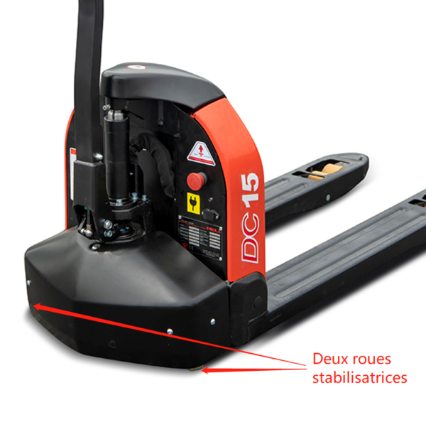 Transpalette électrique Stabilisée ELEP-15A - 1500kg - Batterie 24V-30AH - Lithium-ion_3