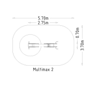 Equipement de fitness extérieur - Denfit Gym Combi MultiMax 2 - Réf. 8065124 - Hags_3