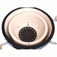 Barbecue kamado sur chariot avec tablettes - Buffalo - DR826_3