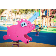 Jeu sur ressort Pig JFS13 - Matériaux résistants certifiés EN1176_3