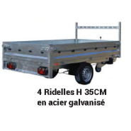 Remorque benne - 2,54 X 1,42 M - 1500 KG - FRANC BRI260F150_3