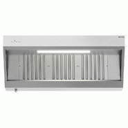 Hotte murale inox 1m60 avec moteur, régulateur, filtre et éclairage | Profondeur 700 mm_3