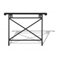 Bar3100a - Barrières urbaines en acier avec montants et croisillon carré 25x25mm - Urban'nt_3