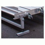 Plateforme aluminium pliante - Rampe d'accès pour trottoirs étroits - Hauteur réglable et charge 300 kg_3