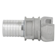 Demi-raccord symétrique avec verrou - DN 20 mm - Embout annelé Ø 25 mm - Alu_3