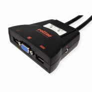 ROLINE Commutateur 'Star', 1 Util. - 2 PCs, USB, audio_3