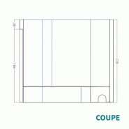 KIT CABINE HAMMAM À CARRELER RIAD 8 - 268X268 - 8 PLACES_3