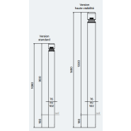 Potelet agglo pour aménagement de la rue - Tube acier Ø76/102 mm - Versions standard, haute visibilité et accessoires_3