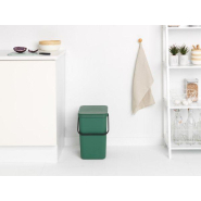 Poubelle Brabantia Sort & Go - 25 litres - Fir Green - Multi-talent - Volume M - Peu encombrante_3