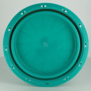 Couvercle Schütz Ø220 vert plein agréé FDA_3