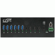 EXSYS EX-12280HMS HUB métallique 10 ports USB 3.2 Gen 2, 4x USB-C et 6x USB-A_3