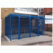 Abri vélo fermé 5-lock-green  / structure en acier / bardage en verre securit_3