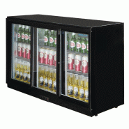 Arrière-bar trois portes coulissantes Série G noir 330L GL006 Polar_3