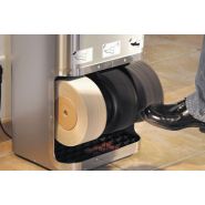 Cireuse à chaussures Quadro - Design en colonne, acier inoxydable brossé, 2 ou 3 brosses avec ou sans distributeur de cire_3