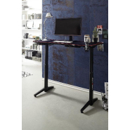 Bureau assis debout électrique réglable en hauteur de 73 à 123 cm - Plateau bois imitation carbone 140x65 cm - DX Racer Gaming 3_3