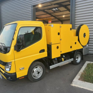 Combiné hydrocureur grande capacité 3.5T - Fuso Canter - Cuve 2300L - Débit 90 L/min à 175 bars à 37 L/min à 400 bars_3
