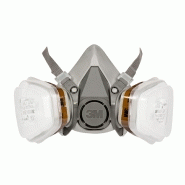 Masque de protection réutilisable 3M - A2P2 - Pour peinture et vernis - Soupape expiratoire et filtres inclus_3