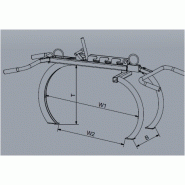 Pince pour blocs erratiques ou irréguliers cmu 200kg  référence 1535.1_3