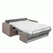 Canapé-lit 4 places Dreamer convertible express - Matelas Queen Size 160x197x16 cm - Revêtement tissu Neo taupe sand_3