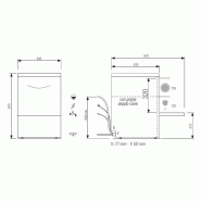 Lave-verres Mono 230V+T Panier 390x390mm Gamme FAST V1 Elettrobar Furnotel_3