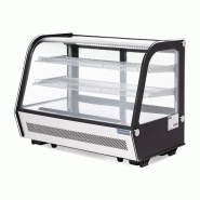 Vitrine réfrigérée de comptoir noire Série G 160L | Polar - GP291_3