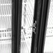 Arrière bar réfrigéré 2 portes DB201S noir TEFCOLD_3