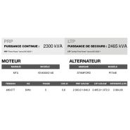 CT-2460 60 Hz triphasé - Groupe électrogène en container Inmesol 2465 kVA LTP / 2300 kVA PRP - Moteur MTU et alternateur Stamford_3
