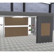 Cabine de peinture rétractable RETRA-FLEX 1 - Dimensions 6000x4100x2200 mm - Sellerpro_3