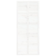 Vidaxl porte de grange blanc 90x1,8x214 cm bois massif de pin 824634_3